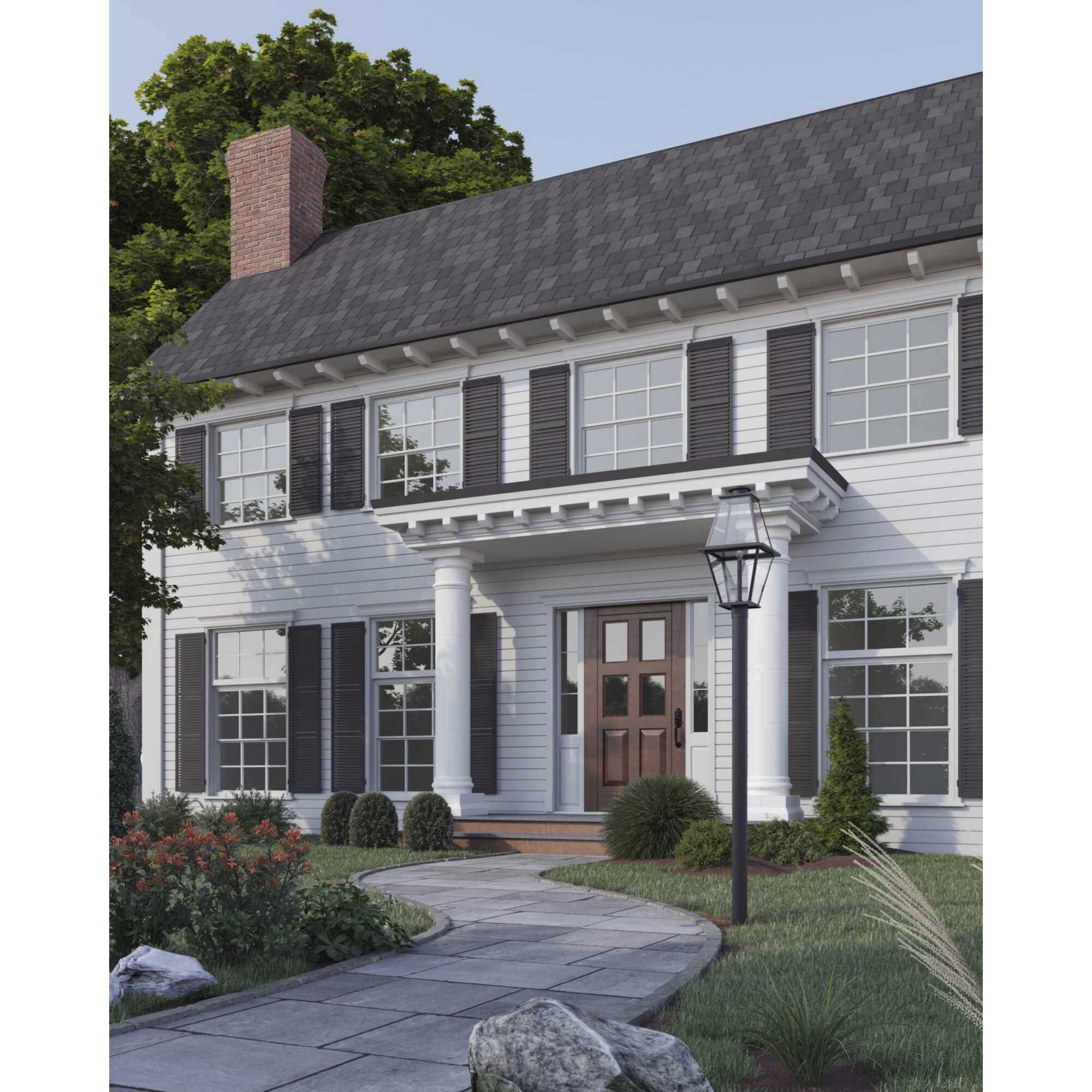 Bradshaw 1 Light 25.25 inch Textured Black Outdoor Post Lantern, Design Series