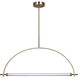 Keaton LED 33.5 inch Gold Chandelier Ceiling Light