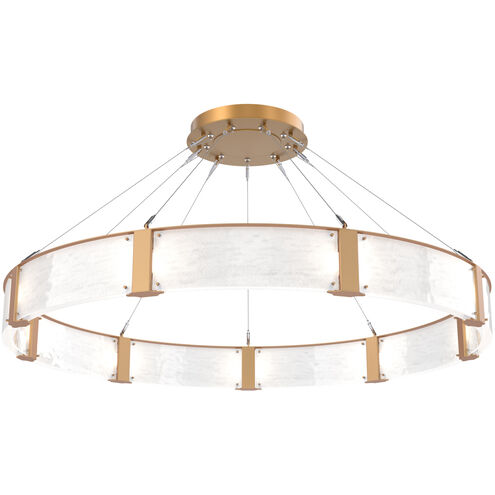 Parallel LED Novel Brass Chandelier Ceiling Light, Ring