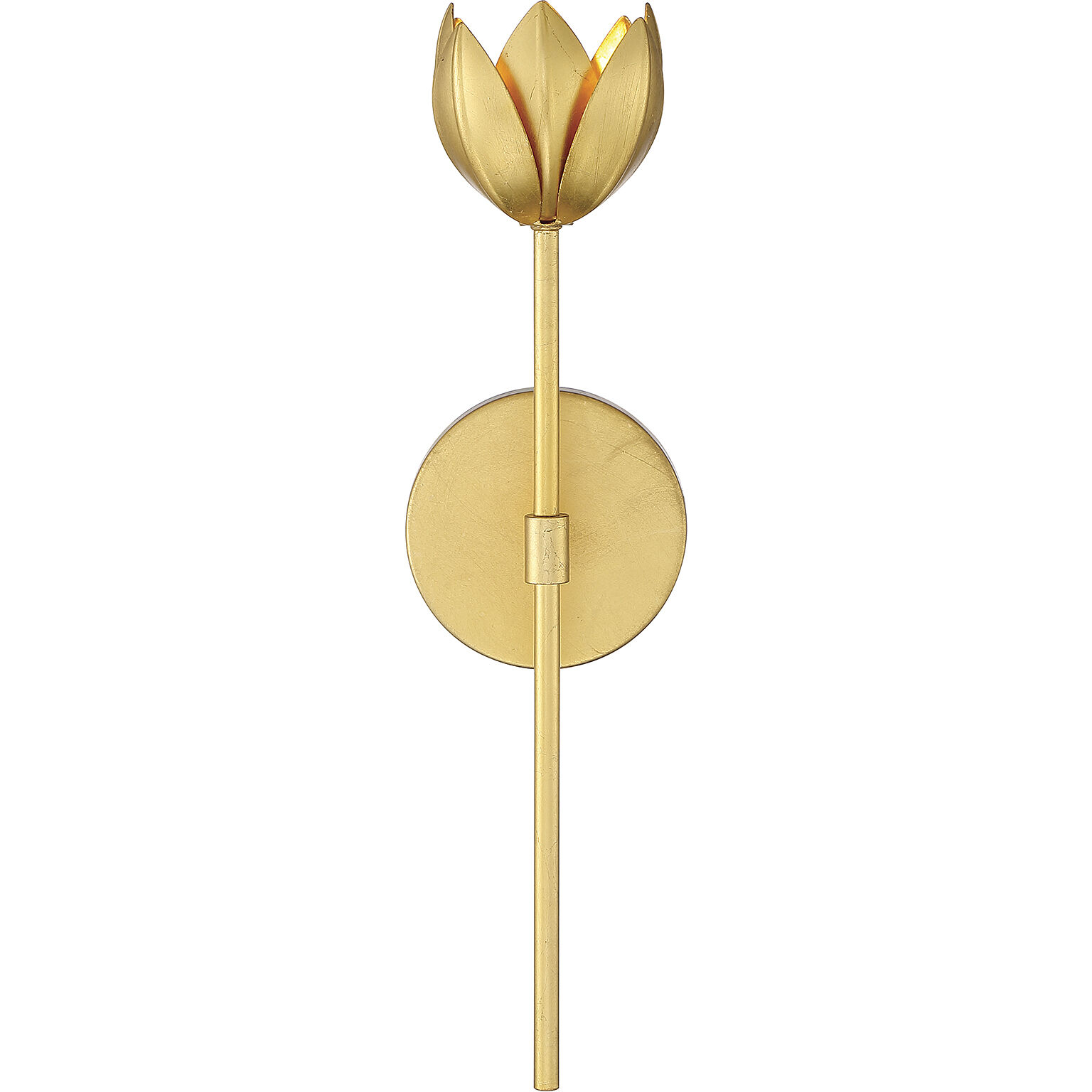 Vintage LED 5 inch True Gold Wall Sconce Wall Light