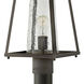 Burke LED 16 inch Oil Rubbed Bronze Outdoor Post Mount Lantern