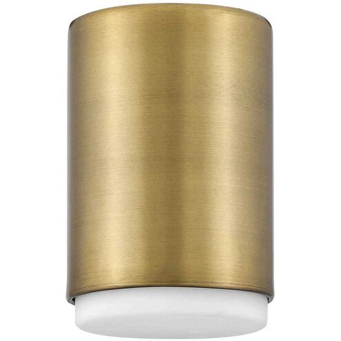 Cedric 1 Light 5.25 inch Lacquered Brass Indoor Foyer Flush Mount Ceiling Light