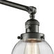 Beacon 30 inch 3.5 watt Oil Rubbed Bronze Swing Arm Wall Light in Clear Glass, Franklin Restoration