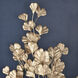 Leaf Shadow Gold with Navy Framed Wall Art