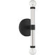 Kingsburg 2 Light 4.5 inch Matte Black Wall Sconce Wall Light, Lighting One