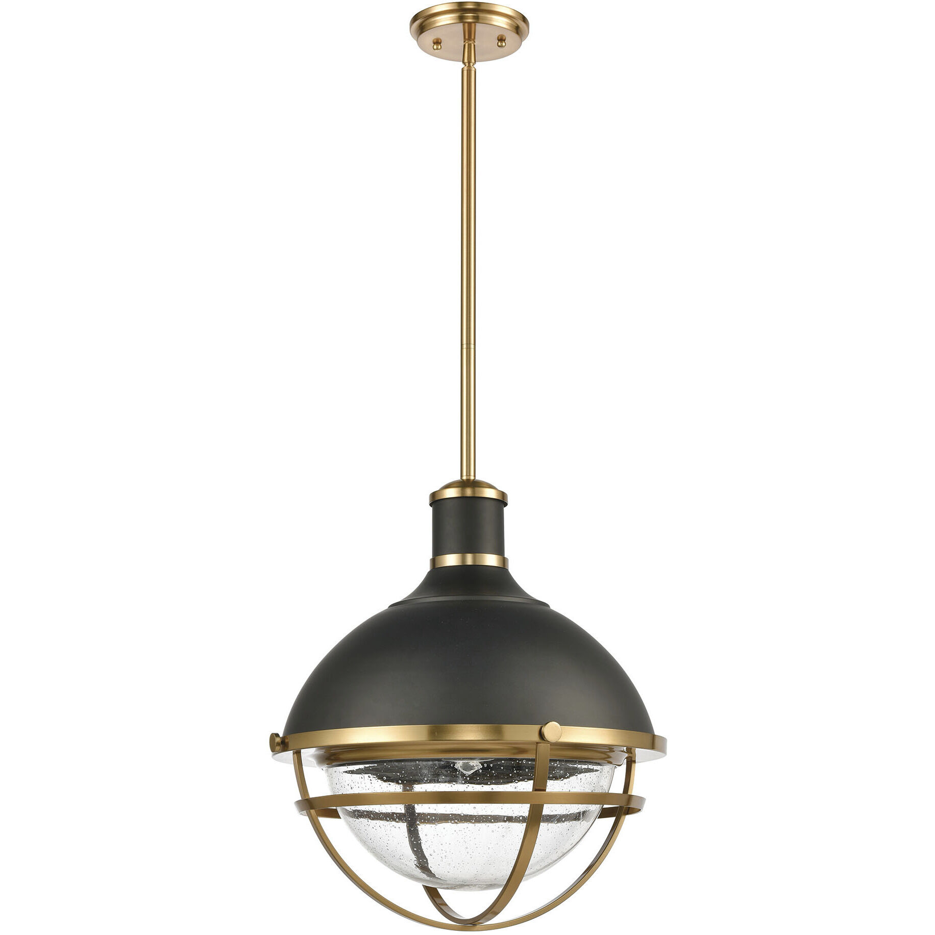 Jenna 1 Light 16 inch Matte Black Pendant Ceiling Light