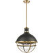 Jenna 1 Light 16 inch Matte Black Pendant Ceiling Light