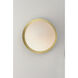 Vesper 1 Light 7 inch Satin Brass and Black Wall Sconce Wall Light