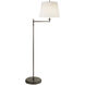 Thomas O'Brien Paulo 63.5 inch 150.00 watt Bronze Swing Arm Floor Lamp Portable Light in Linen