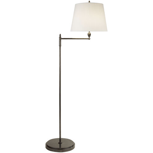Thomas O'Brien Paulo 63.5 inch 150.00 watt Bronze Swing Arm Floor Lamp Portable Light in Linen