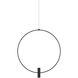 Sean Lavin Mini Layla 2 Light 120 Nightshade Black Low-Voltage Pendant Ceiling Light in Monopoint, Integrated LED