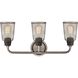 Glencoe 3 Light 23 inch Weathered Zinc with Oil Rubbed Bronze Vanity Light Wall Light