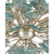 Baobab 8 Light 36 inch Clear/Contemporary Silver Leaf/Contemporary Silver Chandelier Ceiling Light, Medium
