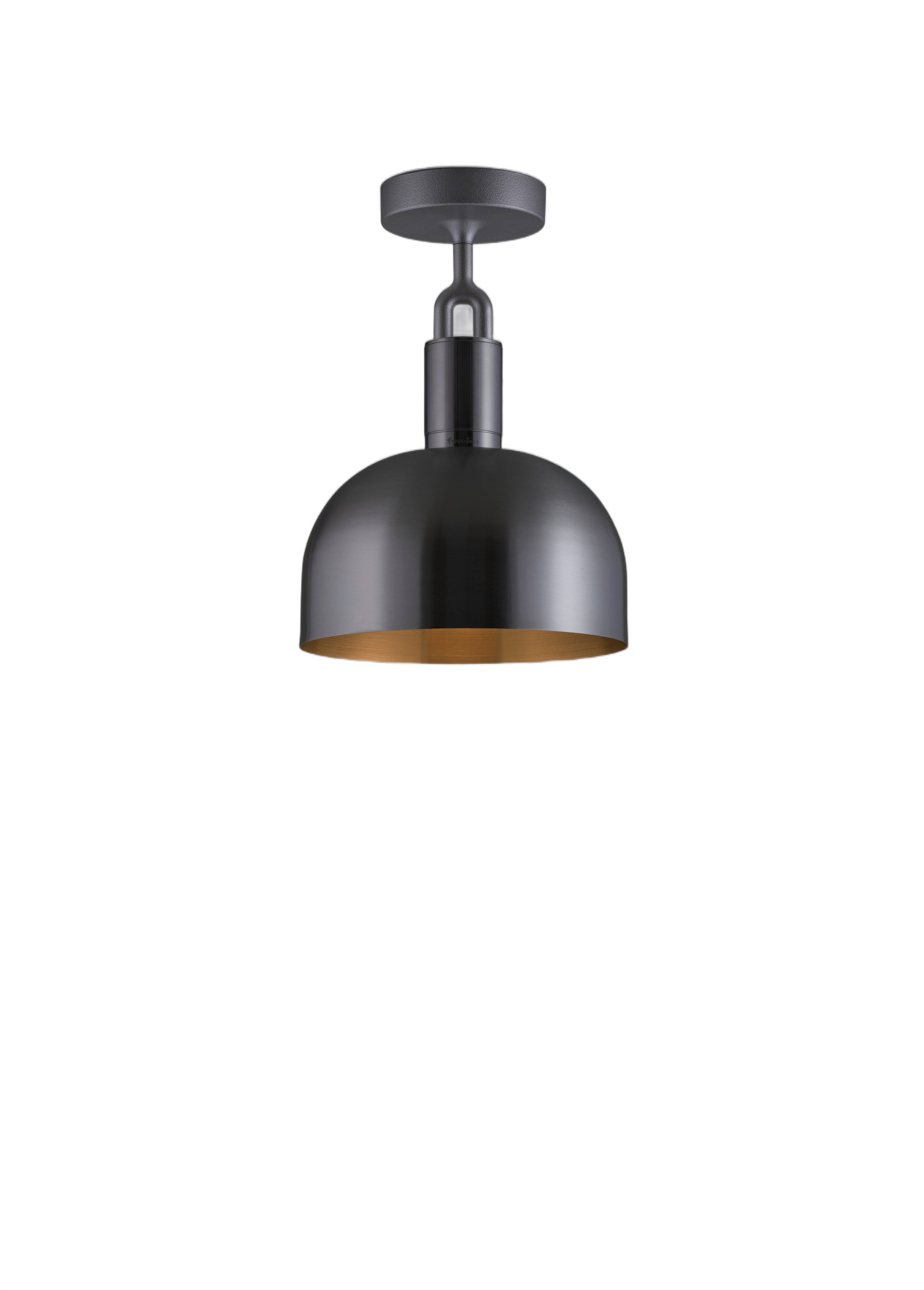 Forked LED 9.84 inch Gun Metal Flush Mount Ceiling Light