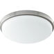 Fort Worth LED 15 inch Satin Nickel Flush Mount Ceiling Light
