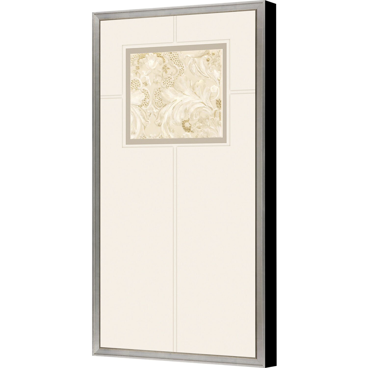 Fragmento Metallic and Beige and Neutral Framed Art, The Studio