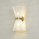 Avon 2 Light 8.13 inch Brushed Champagne Brass Wall Sconce Wall Light