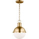 TOB by Thomas O'Brien Hanks 1 Light 8.13 inch Satin Brass Pendant Ceiling Light