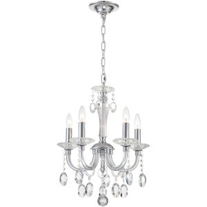 Theophilia 5 Light 21 inch Chrome Chandelier Ceiling Light