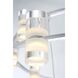 Netto LED 41 inch Chrome Chandelier Ceiling Light, Large