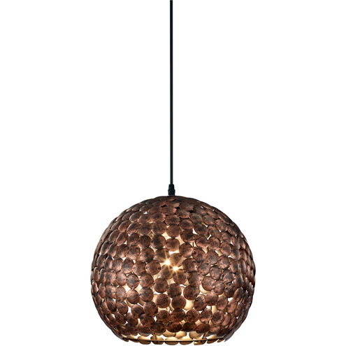 Frieda 1 Light 13 inch Old Brass Pendant Ceiling Light