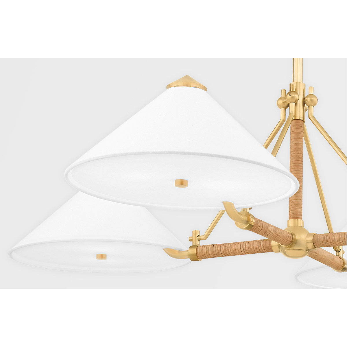 Williamsburg 8 Light 46 inch Aged Brass Chandelier Ceiling Light