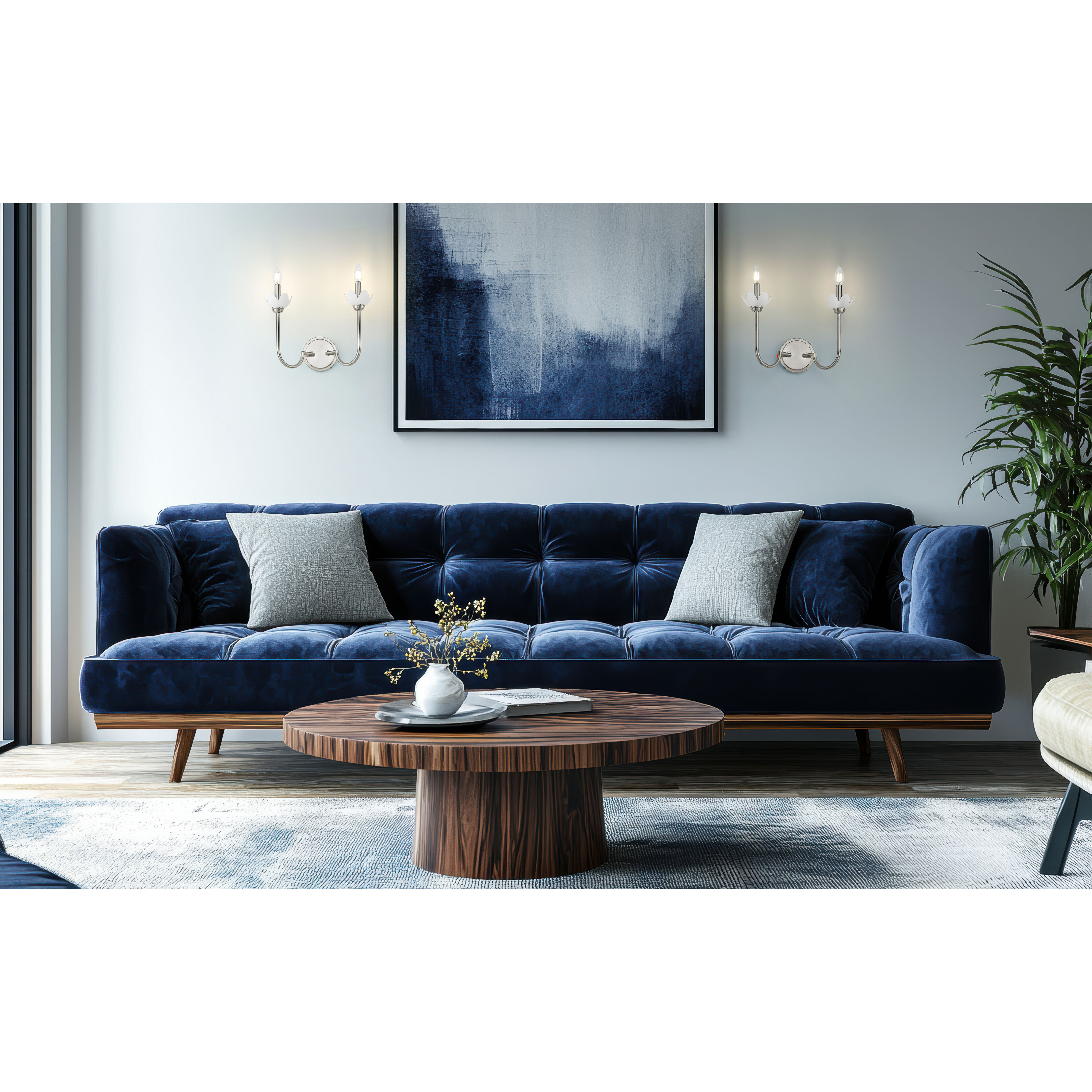 Allistair Wall Sconce Wall Light in Brushed Nickel