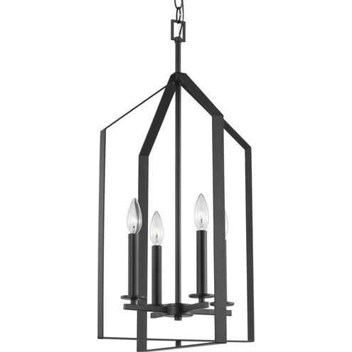 Vertex 4 Light 15 inch Matte Black Foyer Light Ceiling Light
