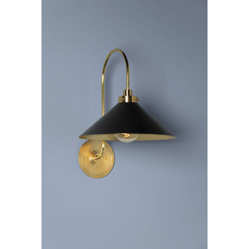 Clivedon 1 Light 12 inch Aged Brass and Distressed Bronze Wall Sconce Wall Light