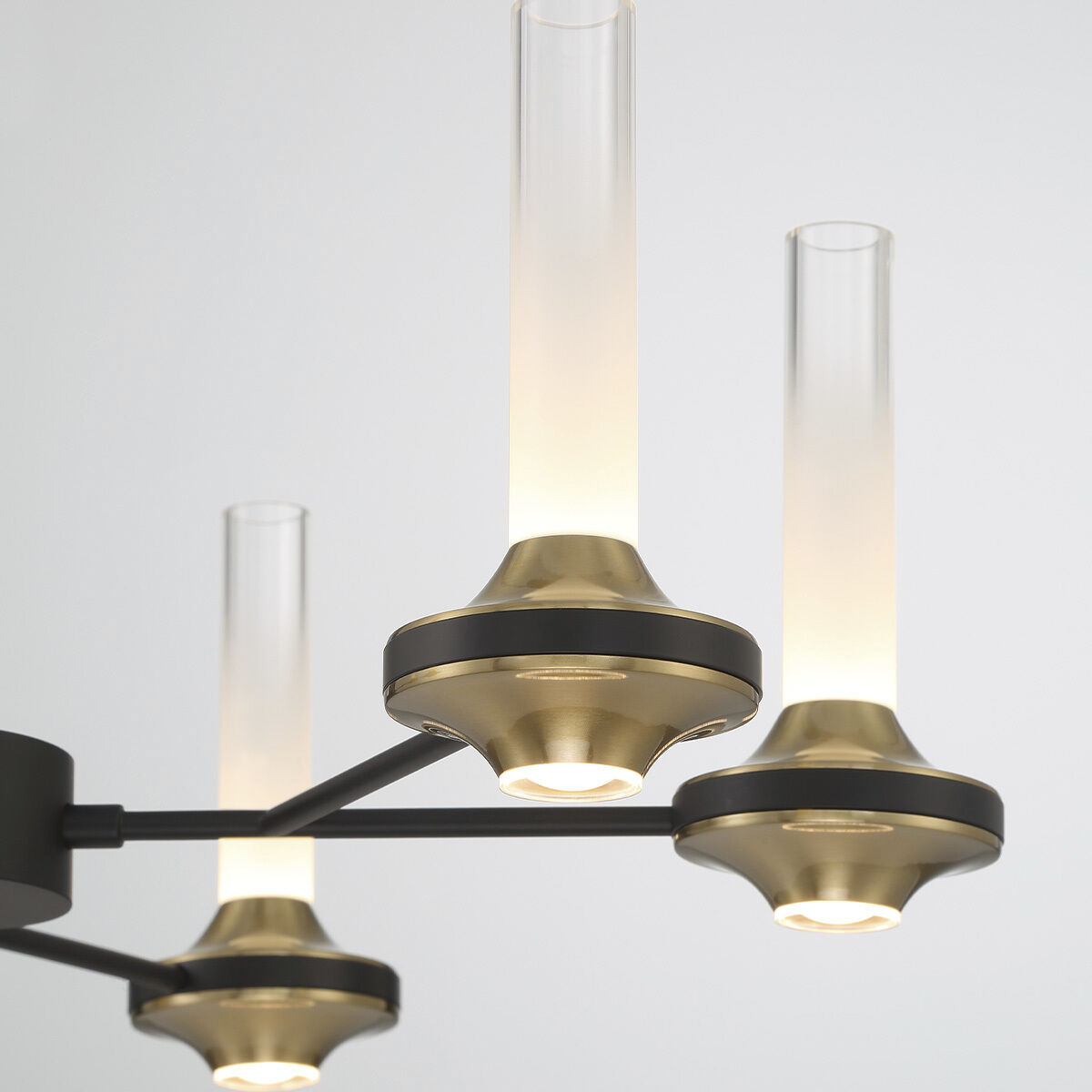 Torcia LED 24.25 inch Black Chandelier Ceiling Light