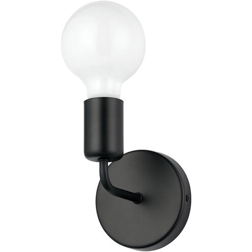 Avondale 1 Light 5 inch Matte Black Open Bulb Wall Sconce Wall Light