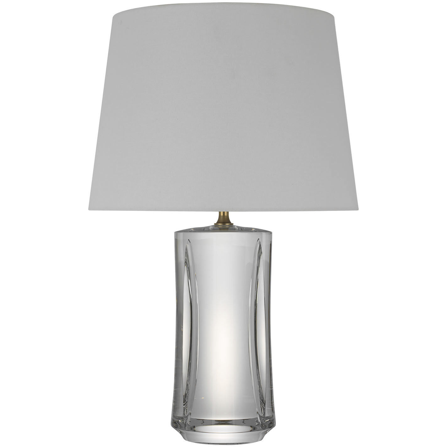 Julie Neill Figlia 27.25 inch 4.6 watt Crystal Cordless V-Cut Round Table Lamp Portable Light