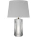 Julie Neill Figlia 27.25 inch 4.6 watt Crystal Cordless V-Cut Round Table Lamp Portable Light