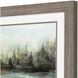 River View Green and Brown and Blue and Gray Framed Art, Propac