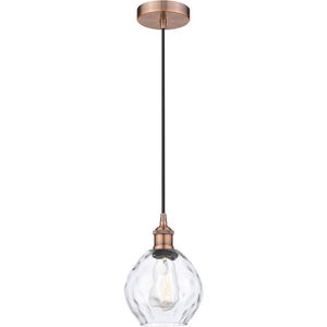 Edison Waverly LED 6 inch Antique Copper Mini Pendant Ceiling Light