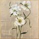 A New Bloom White and Green and Metallic Canvas, The Studio
