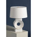 Milner 25.75 inch 60.00 watt Aged Brass and Whitewash Ceramic Table Lamp Portable Light