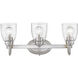 Parrish Vanity Wall Light in Pewter