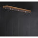 Bella LED 42.5 inch Bronze and Gold Linear Pendant Ceiling Light