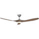Maverick 60 inch Brushed Steel with Koa Blades Ceiling Fan