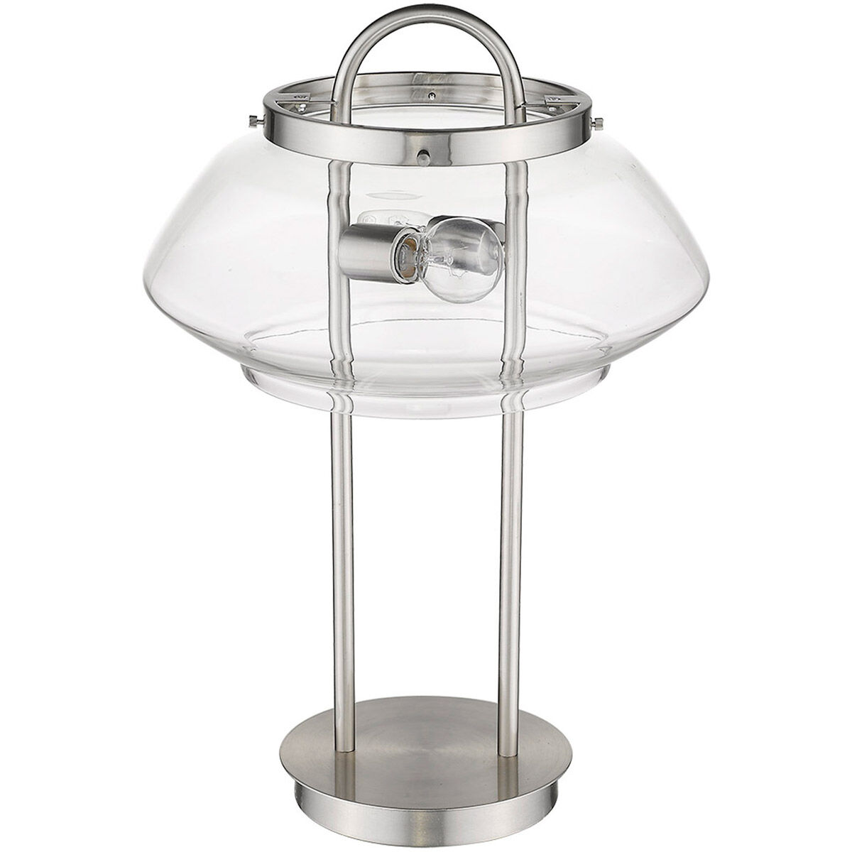 Garner 24 inch 60.00 watt Satin Nickel Table Lamp Portable Light