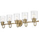 Kinsley 5 Light 35 inch Heirloom Gold Bath Vanity Wall Light in Heritage Gold