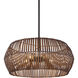 Brentwood Shore 5 Light 20.5 inch Coal Pendant Ceiling Light