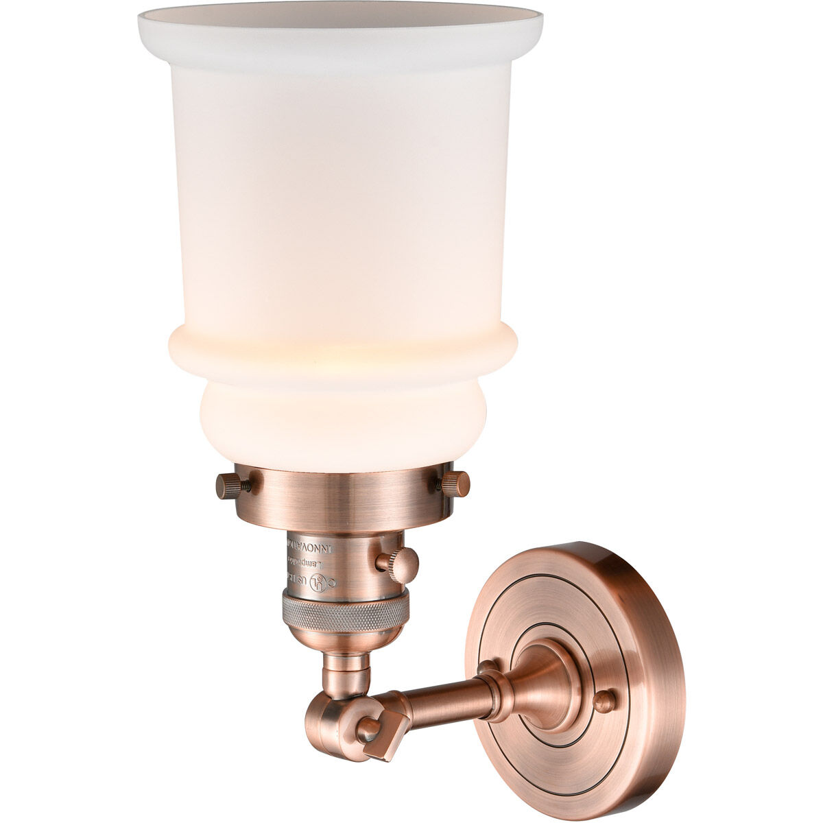 Franklin Restoration Canton LED 7 inch Antique Copper Sconce Wall Light, Franklin Restoration