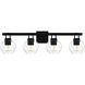 Celina 4 Light 32 inch Matte Black Bath Light Wall Light, Extra Large