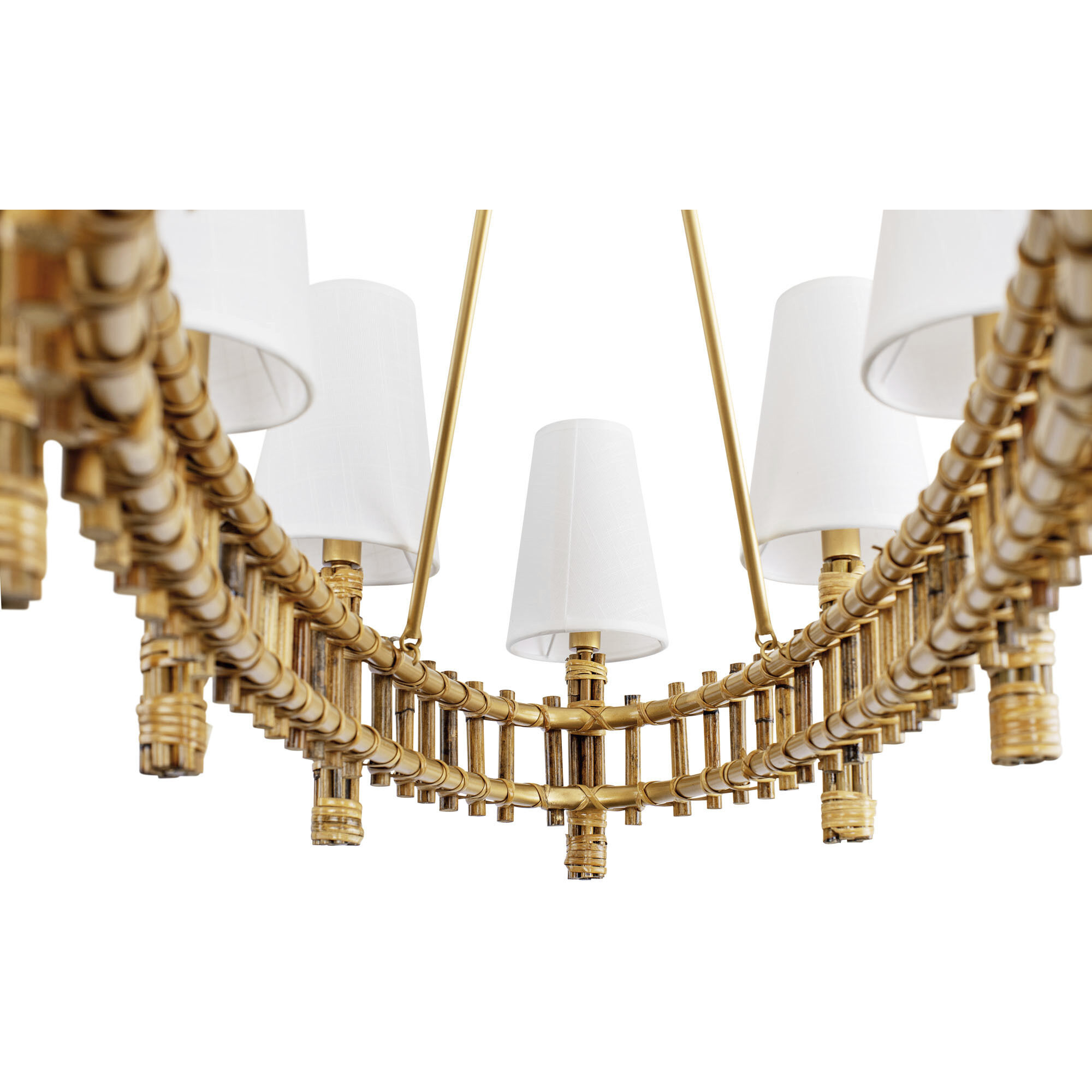 Nevis LED 48 inch French Gold Linear Pendant Ceiling Light