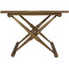 Zanta 28 X 28 inch Saddle Brown Side Table