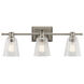 Nadine 3 Light 25 inch Brushed Nickel Wall Mt Bath 3 Arm Wall Light