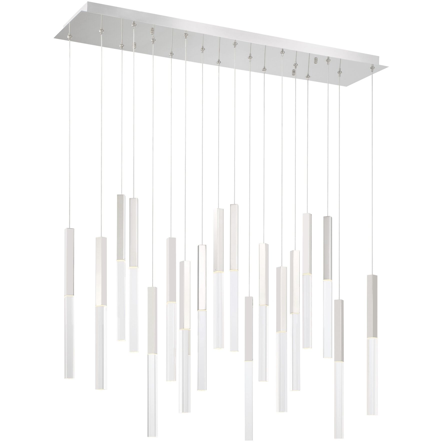 Benicio LED 9.75 inch Polished Nickel Chandelier Ceiling Light