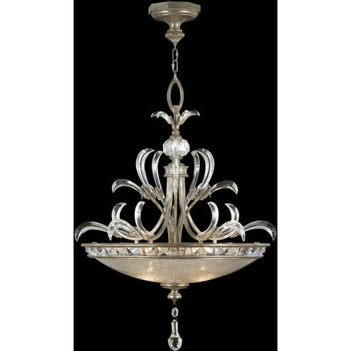 Beveled Arcs 3 Light 32 inch Silver Pendant Ceiling Light